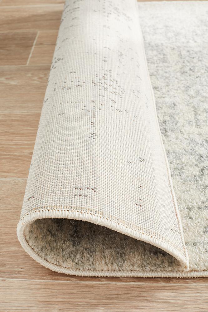 Evoke 253 Hamptons Style Indoor Rug White Silver Runner - Image 7