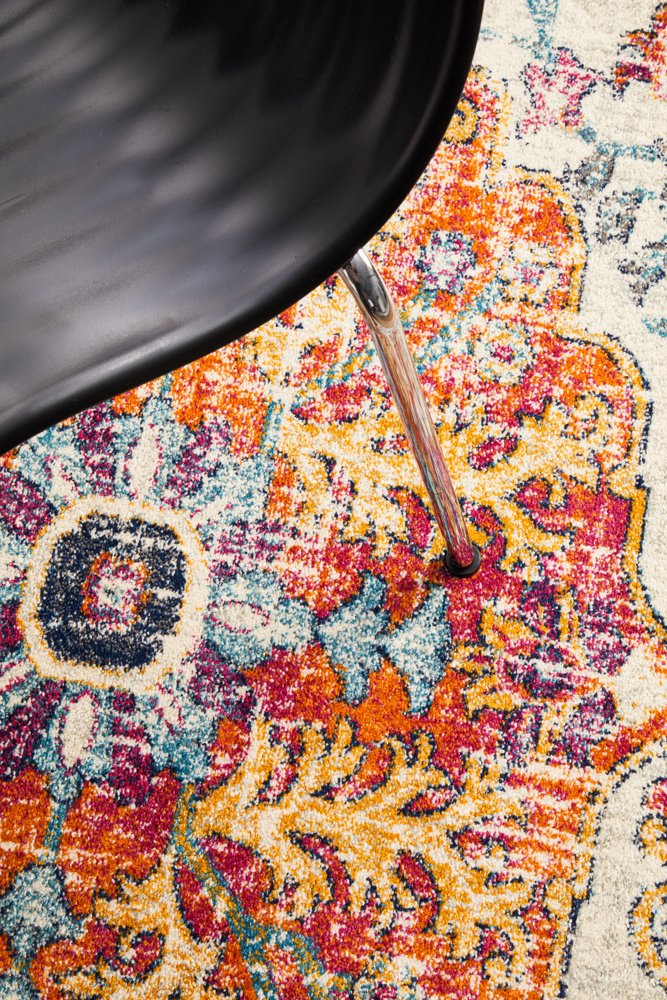 Evoke 254 Hamptons Style Indoor Rug White Round - Image 8