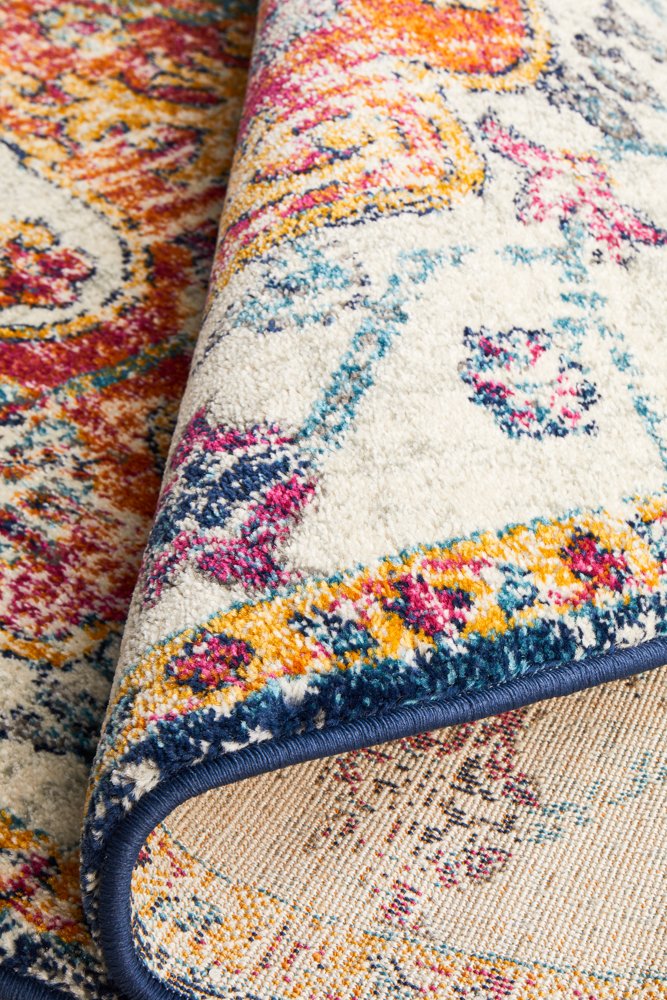 Evoke 254 Hamptons Style Indoor Rug White Round - Image 9