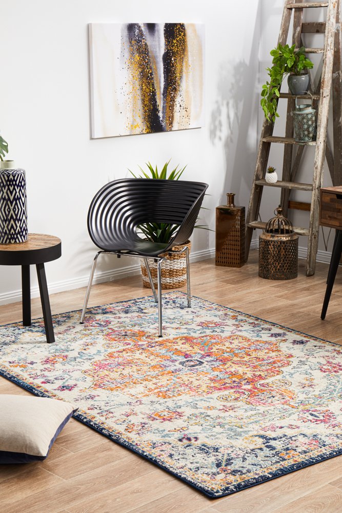 Evoke 254 Hamptons Style Indoor Rug White - Image 2