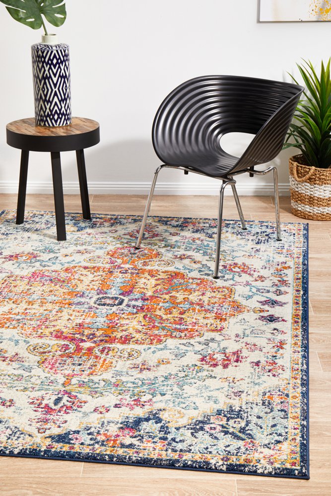 Evoke 254 Hamptons Style Indoor Rug White - Image 3