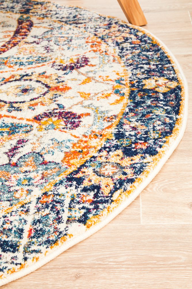 Evoke 255 Hamptons Style Indoor Rug Ivory Round - Image 6