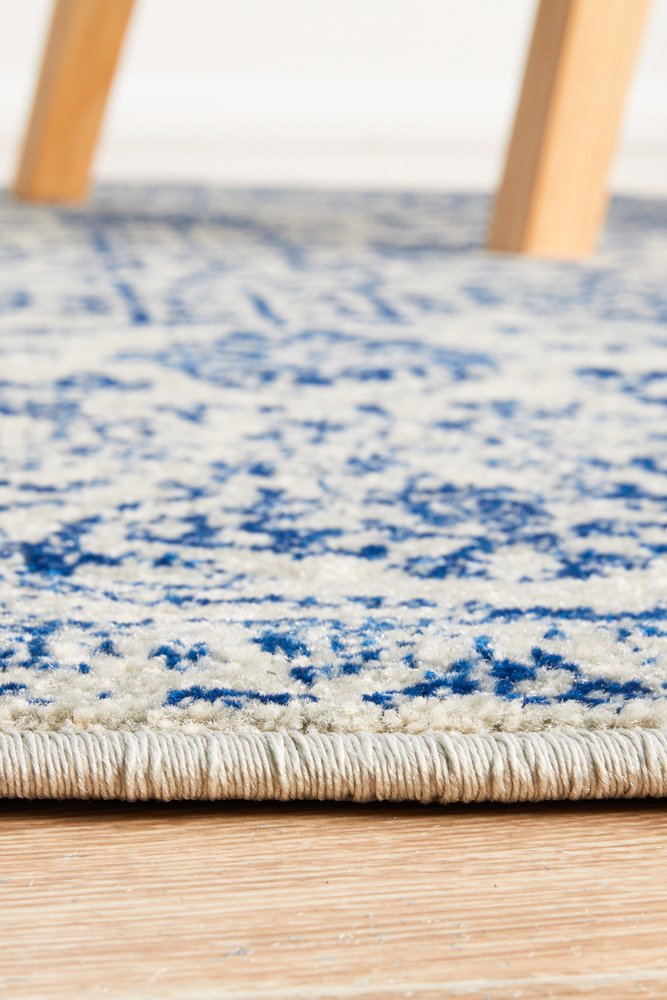 Evoke 256 Hamptons Style Indoor Rug Blue Round - Image 7