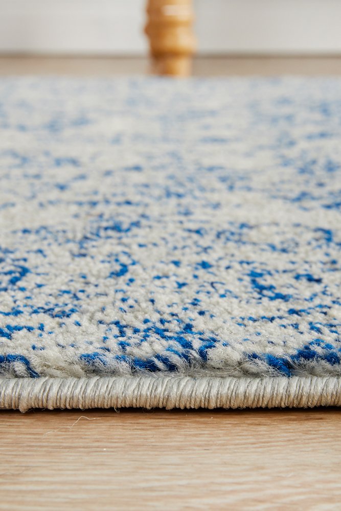 Evoke 256 Hamptons Style Indoor Rug Blue Runner - Image 7