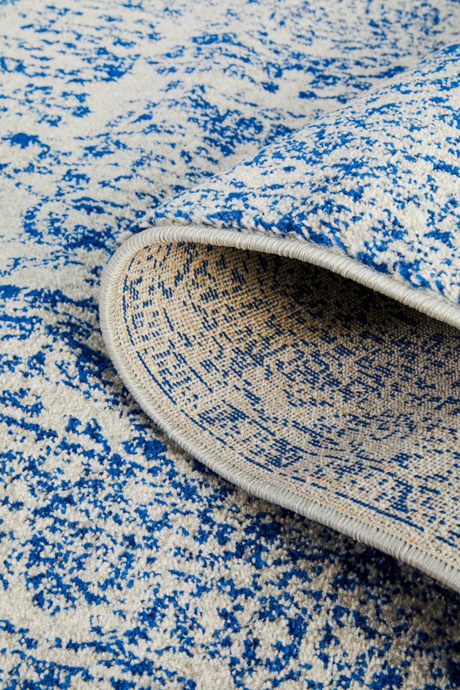 Evoke 256 Hamptons Style Indoor Rug Blue Runner - Image 9