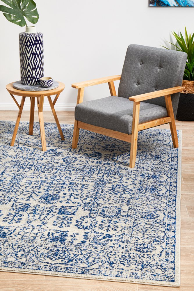 Evoke 256 Hamptons Style Indoor Rug Blue - Image 3