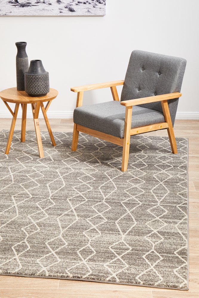 Evoke 257 Hamptons Style Indoor Rug Silver - Image 3