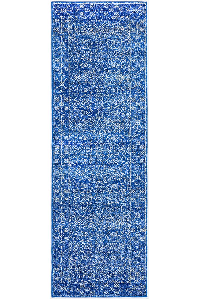 Evoke 258 Hamptons Style Indoor Rug Navy Runner - Image 4