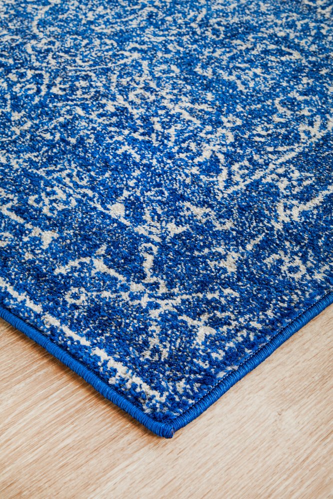Evoke 258 Hamptons Style Indoor Rug Navy Runner - Image 5