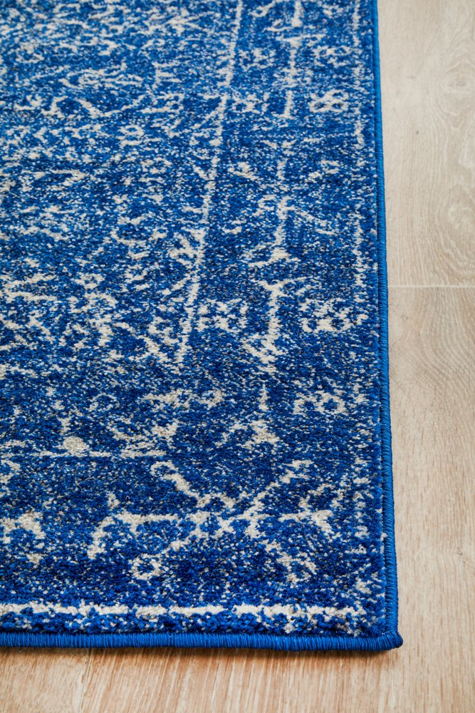 Evoke 258 Hamptons Style Indoor Rug Navy Runner - Image 6