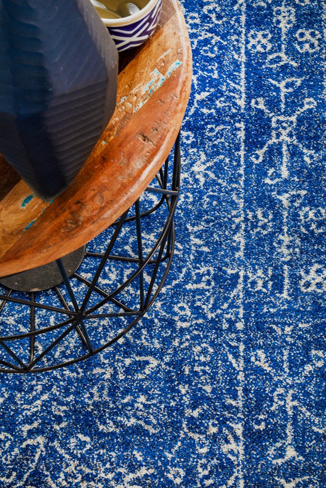 Evoke 258 Hamptons Style Indoor Rug Navy Runner - Image 8