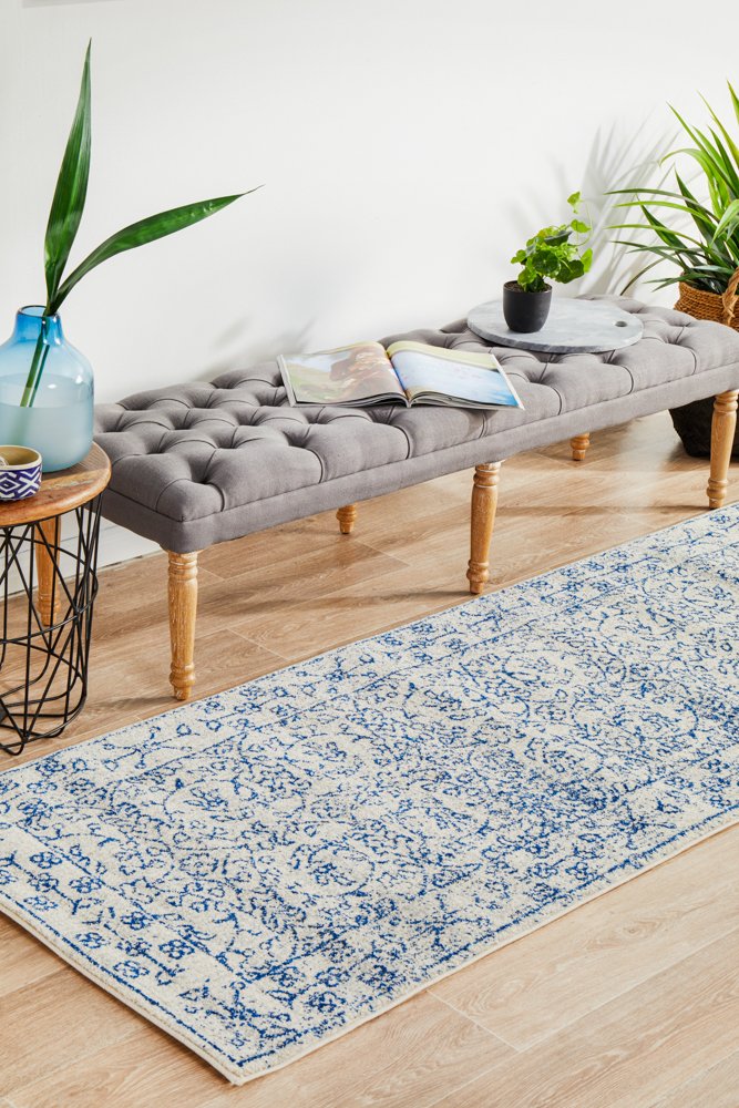 Evoke 258 Hamptons Style Indoor Rug White Runner - Image 2