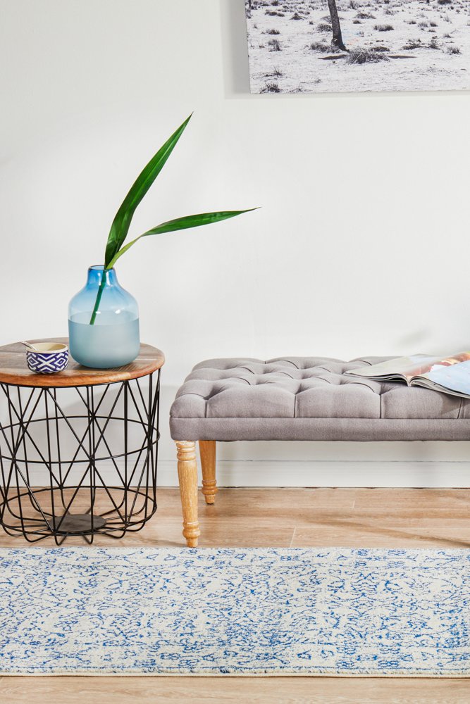 Evoke 258 Hamptons Style Indoor Rug White Runner - Image 3
