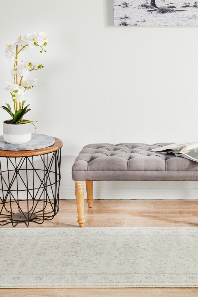 Evoke 261 Hamptons Style Indoor Rug White Runner - Image 3