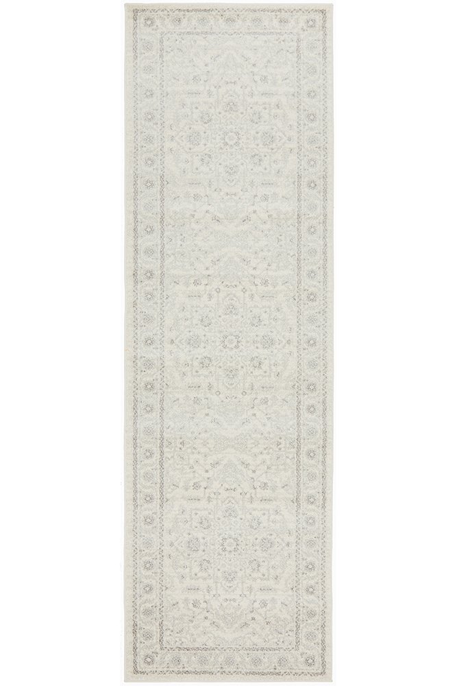 Evoke 261 Hamptons Style Indoor Rug White Runner - Image 4
