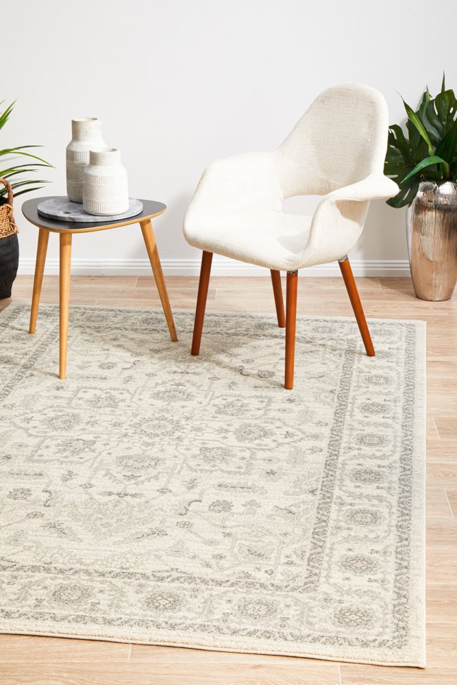 Evoke 261 Hamptons Style Indoor Rug White - Image 3