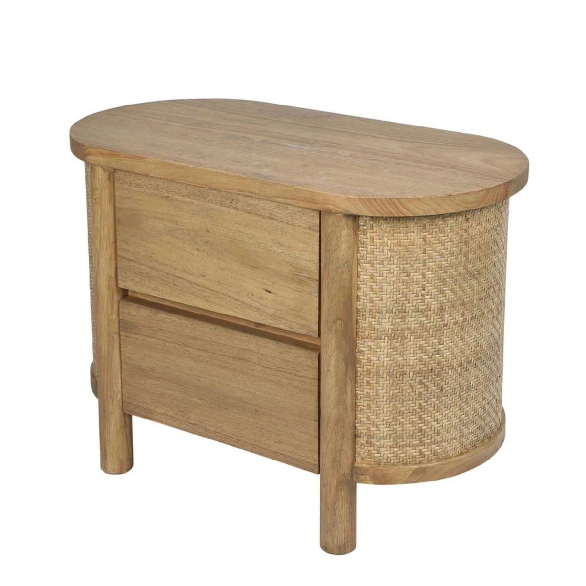 Coolum Bedside Table Natural, W 38cm D 70cm H 50cm (RRP $699) - Image 6