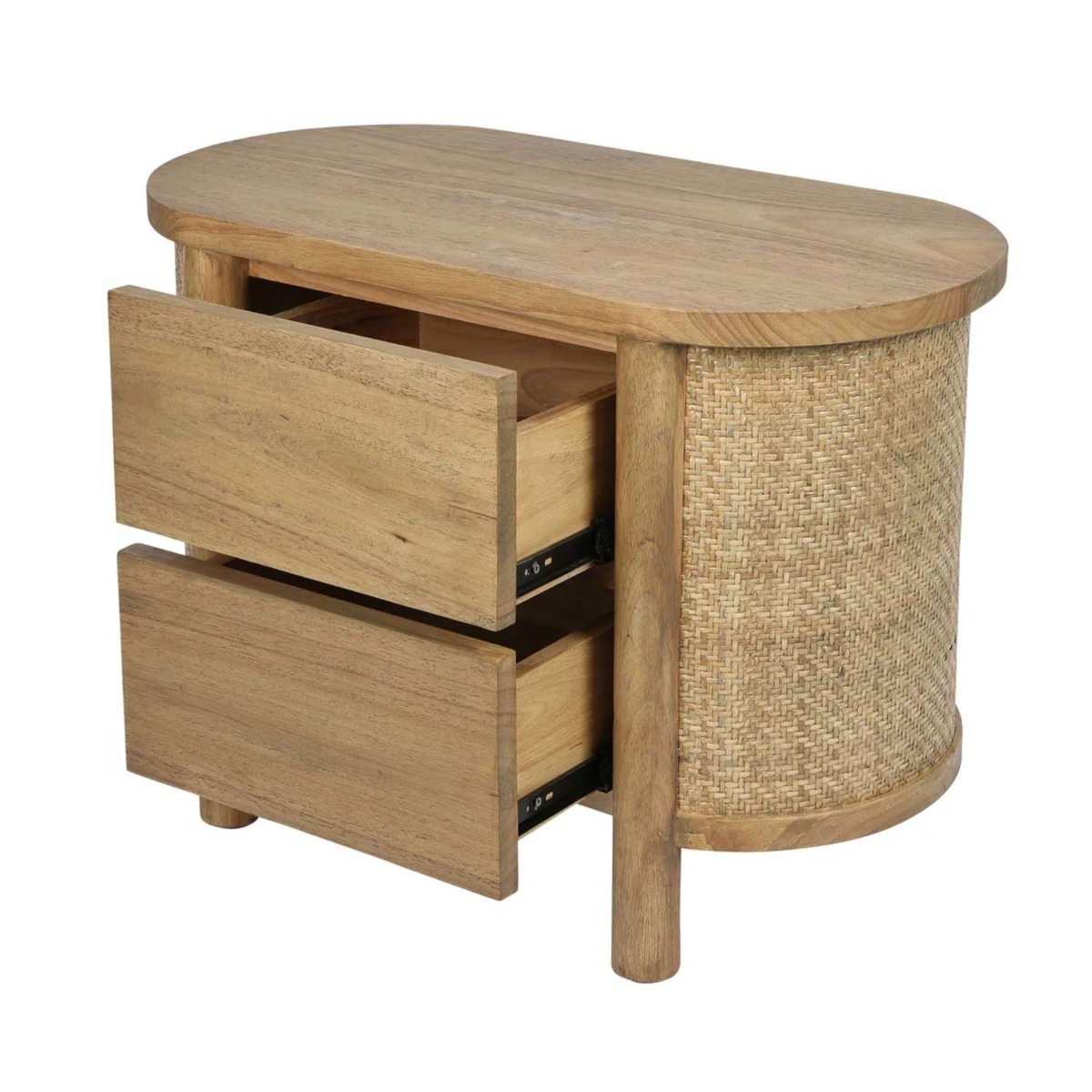 Coolum Bedside Table Natural, W 38cm D 70cm H 50cm (RRP $699) - Image 5