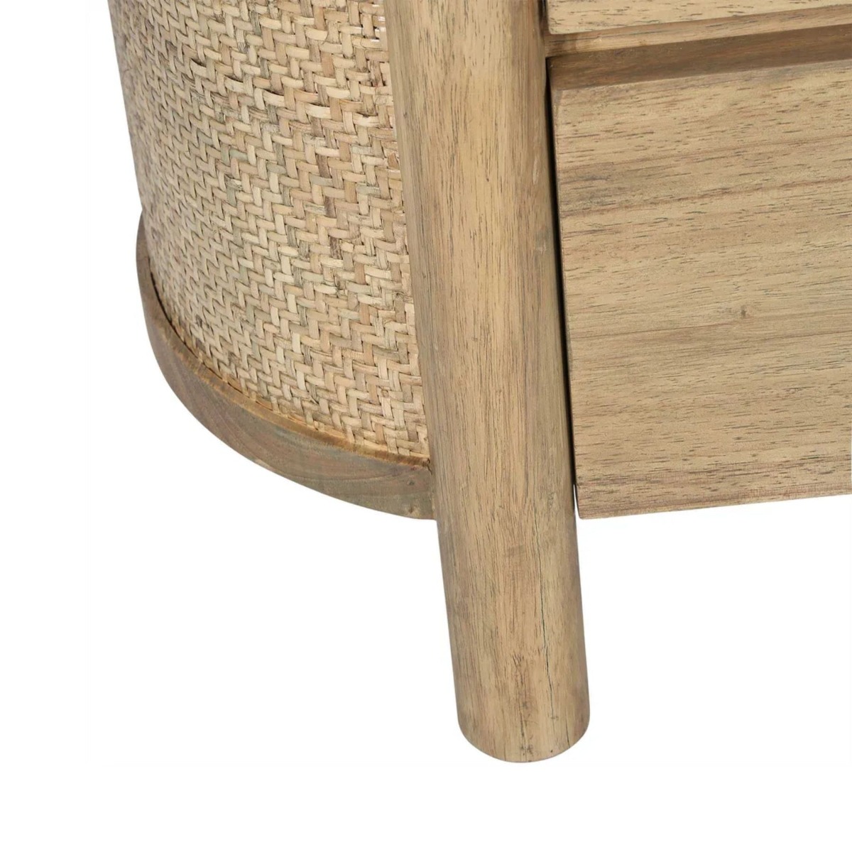 Coolum Bedside Table Natural, W 38cm D 70cm H 50cm (RRP $699) - Image 2