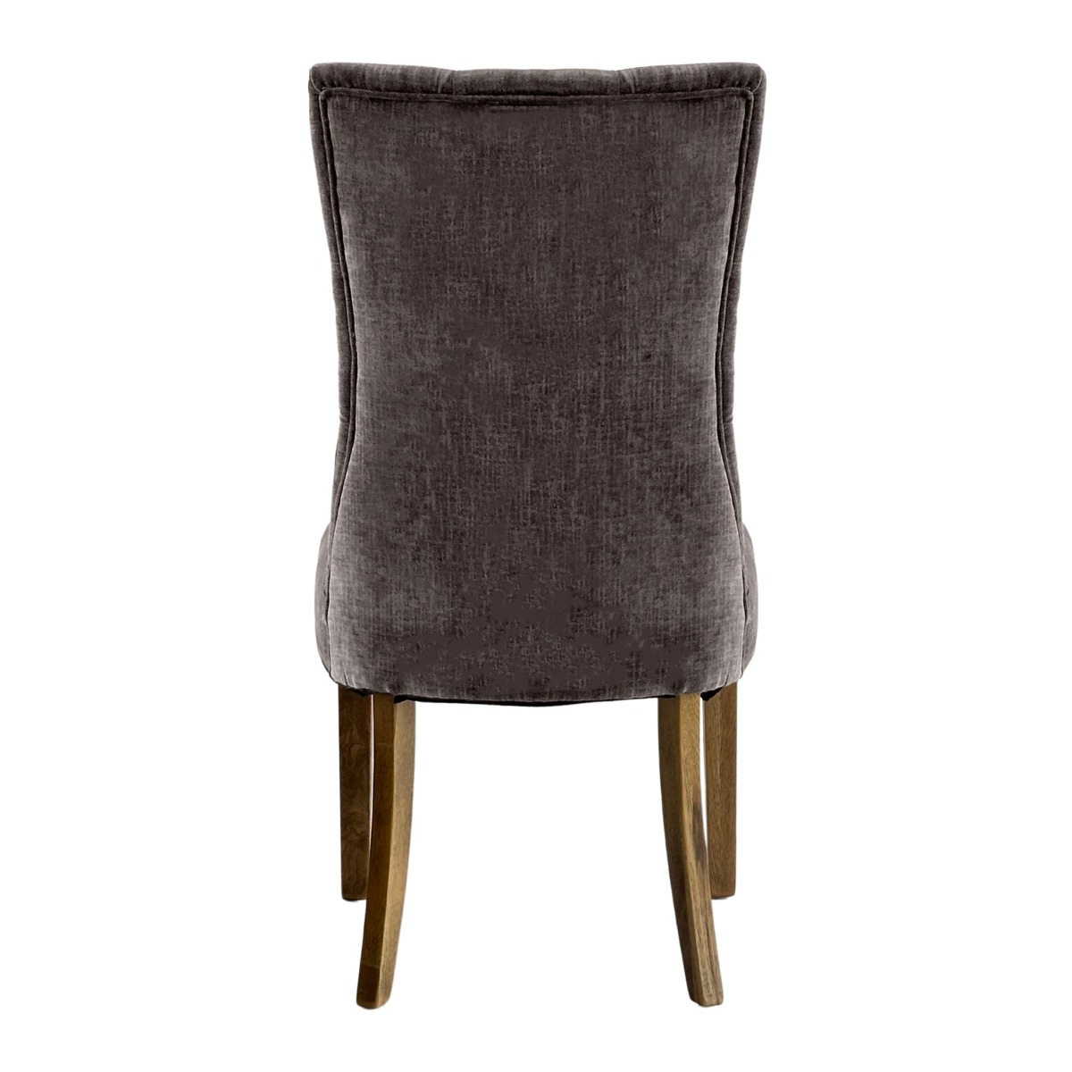 Diana Buttoned Hamptons Dining Chair Linen Blend Silver, W 52cm D 51cm H 110cm (RRP $499) - Image 4