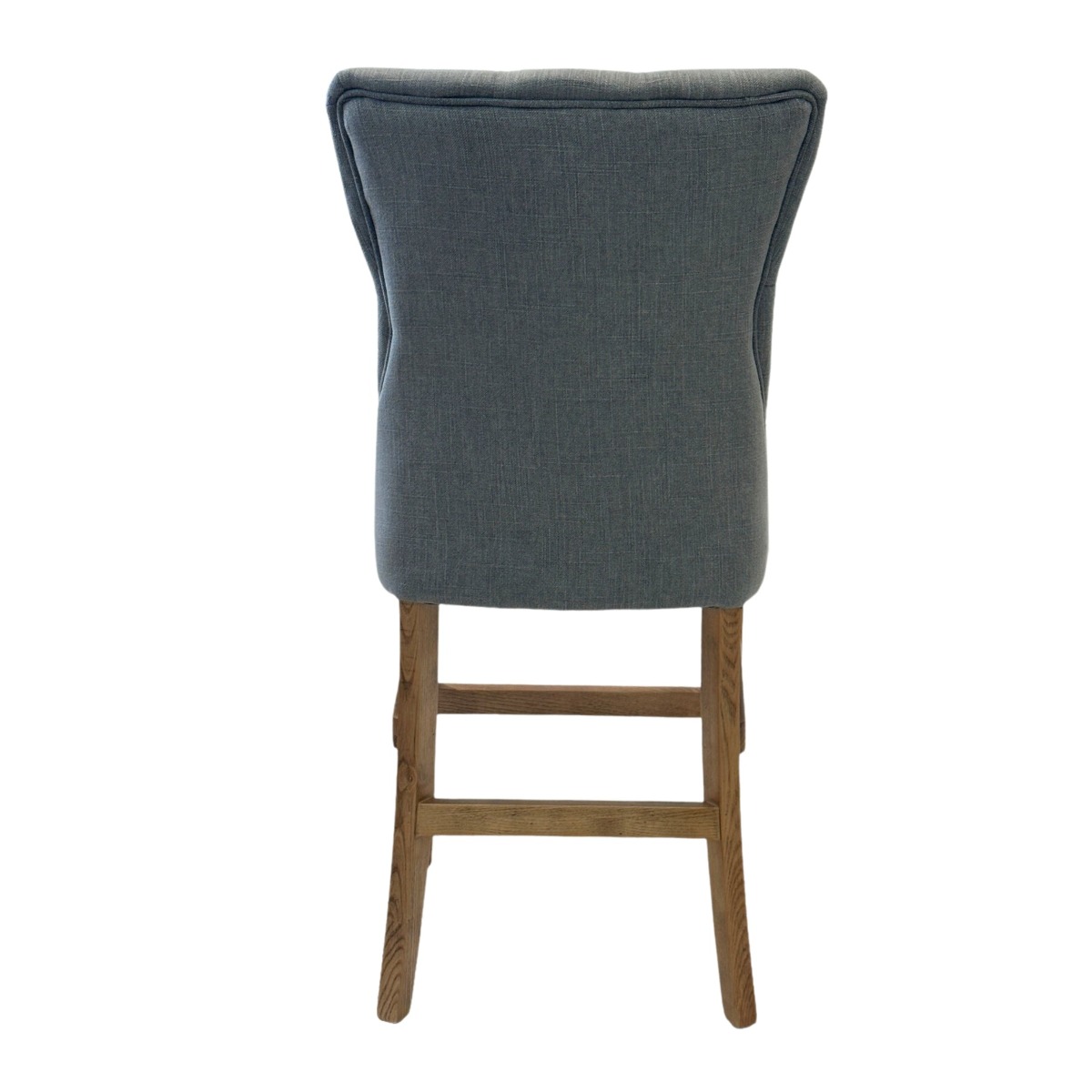 Storm Grey Counter Chair with Buttons, W 54cm D 60cm H 120cm (RRP $599) - Image 3
