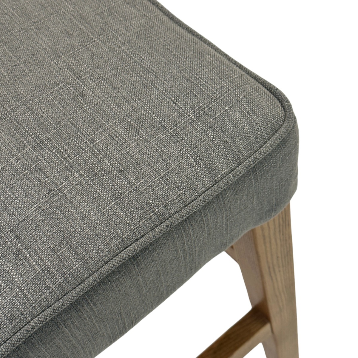 Storm Grey Counter Chair with Buttons, W 54cm D 60cm H 120cm (RRP $599) - Image 2