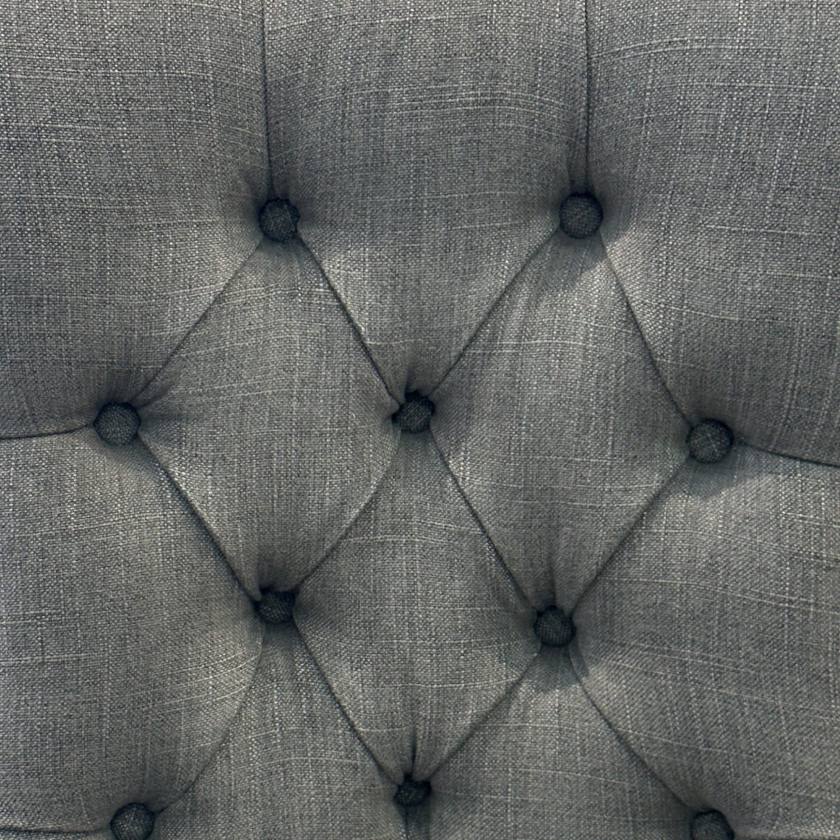 Storm Grey Counter Chair with Buttons, W 54cm D 60cm H 120cm (RRP $599) - Image 4