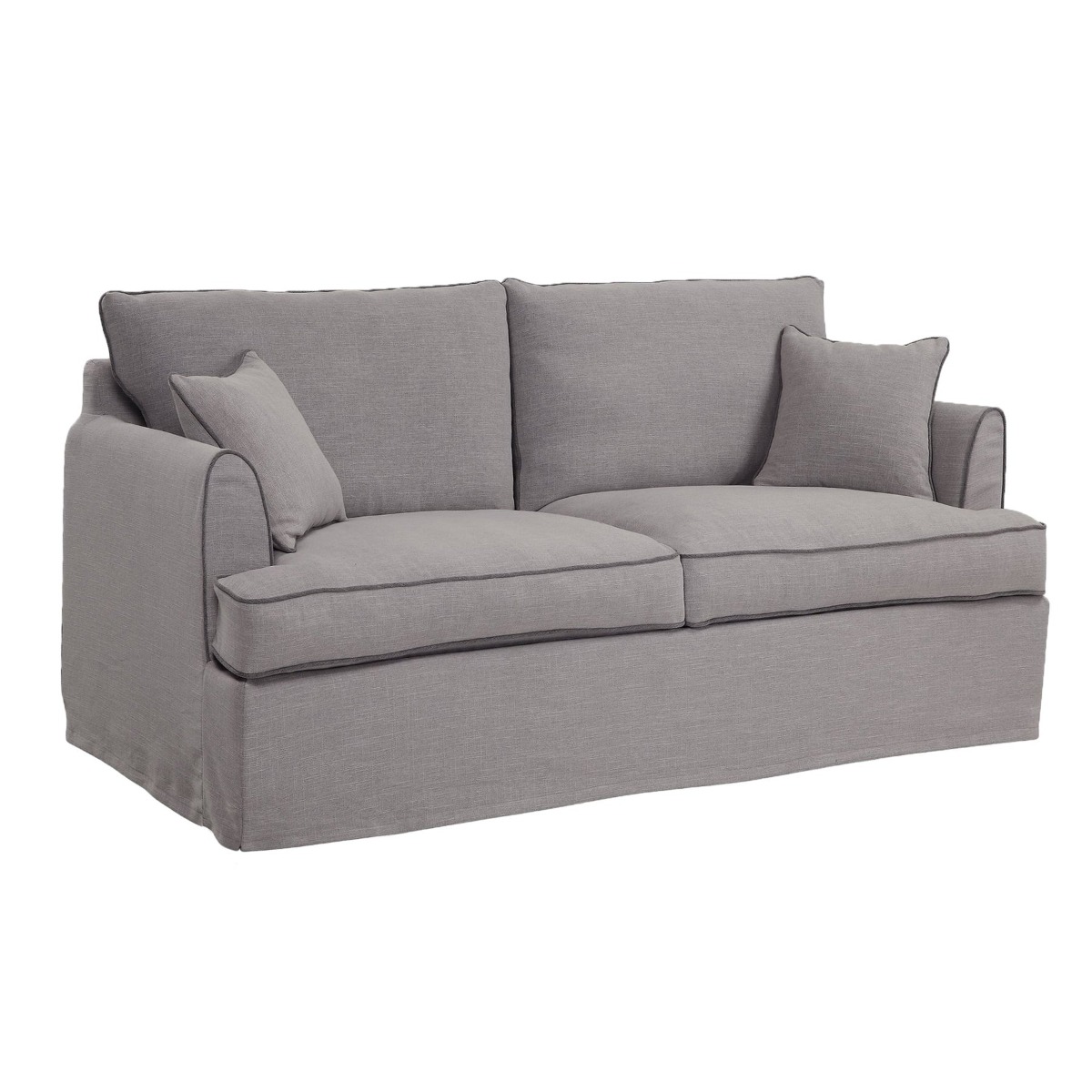Slip Cover Only - Byron Hamptons 3 Seat Sofa Pebble Grey, W 223cm D 96cm H 97cm (RRP $999) - Image 6