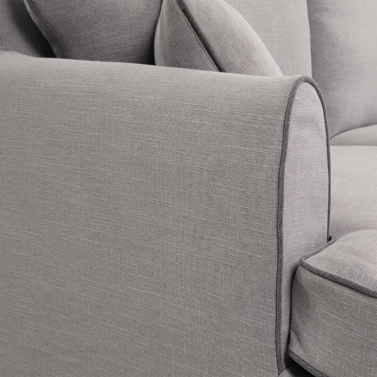 Slip Cover Only - Byron Hamptons 3 Seat Sofa Pebble Grey, W 223cm D 96cm H 97cm (RRP $999) - Image 3