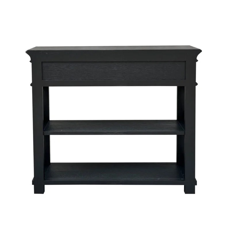 "Northampton" Hamptons Style Timber Hall Console Table Black, 95cmW x 30cmD x 80cmH (RRP $1499) - Image 3