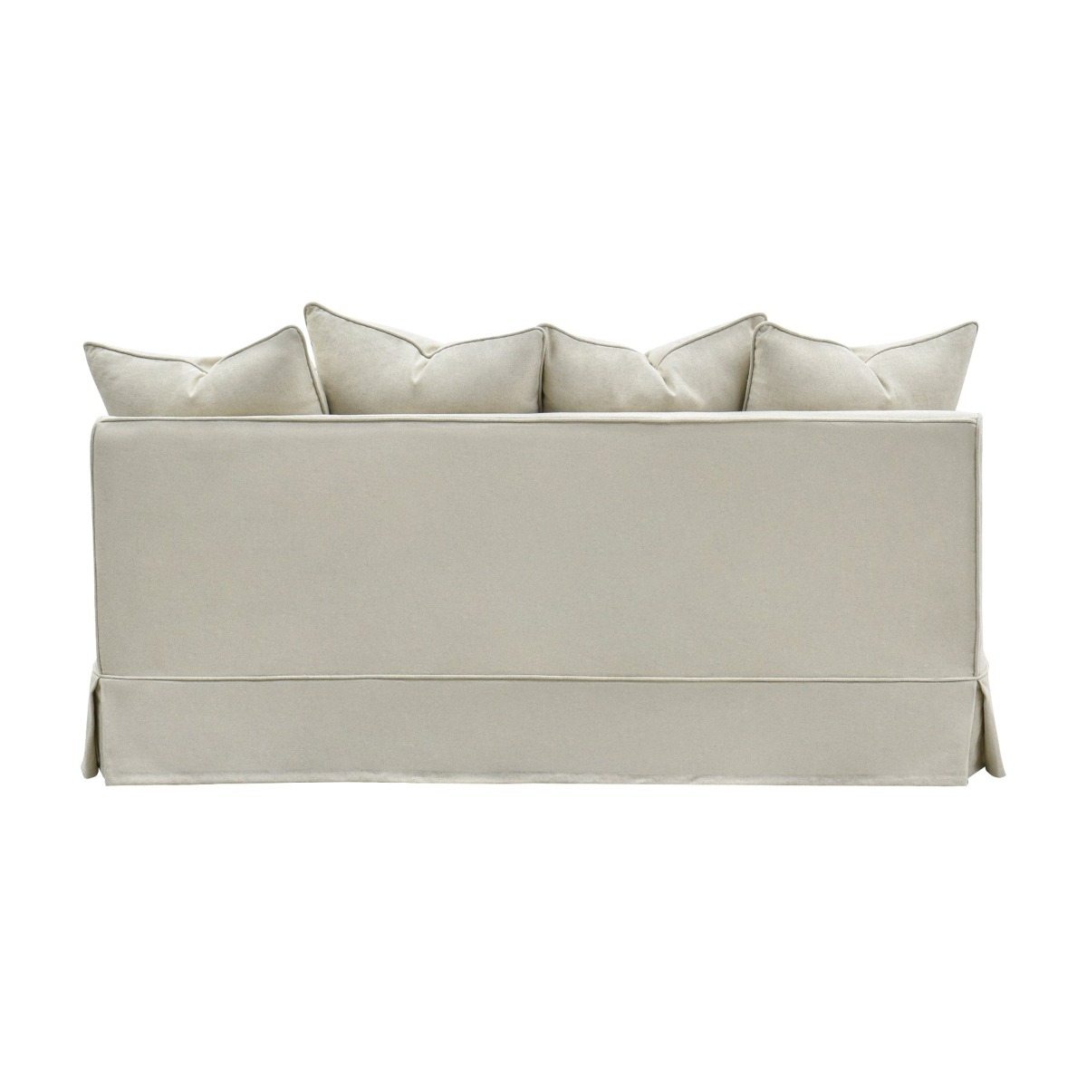Slip Cover Only - Noosa Hamptons 2.5 Seat Sofa Beige, W 63cm D 14cm H 43cm (RRP $849) - Image 5