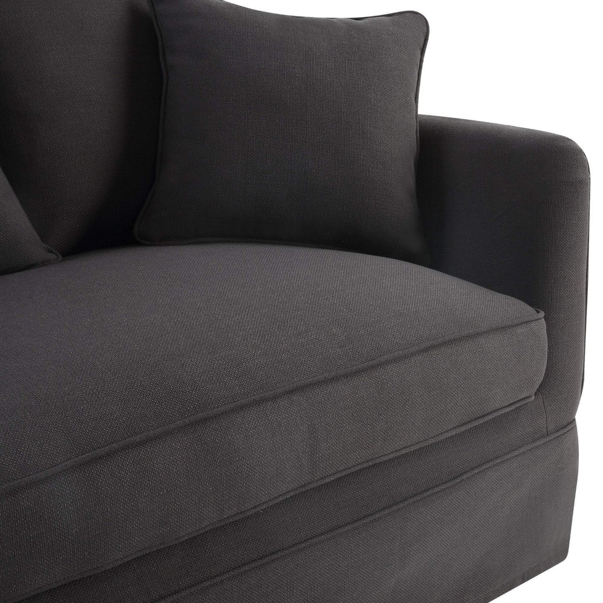 Noosa Hamptons 3 Seat Queen Sofa Bed Charcoal, W 221cm D 91cm H 80cm (RRP $4279) - Image 5