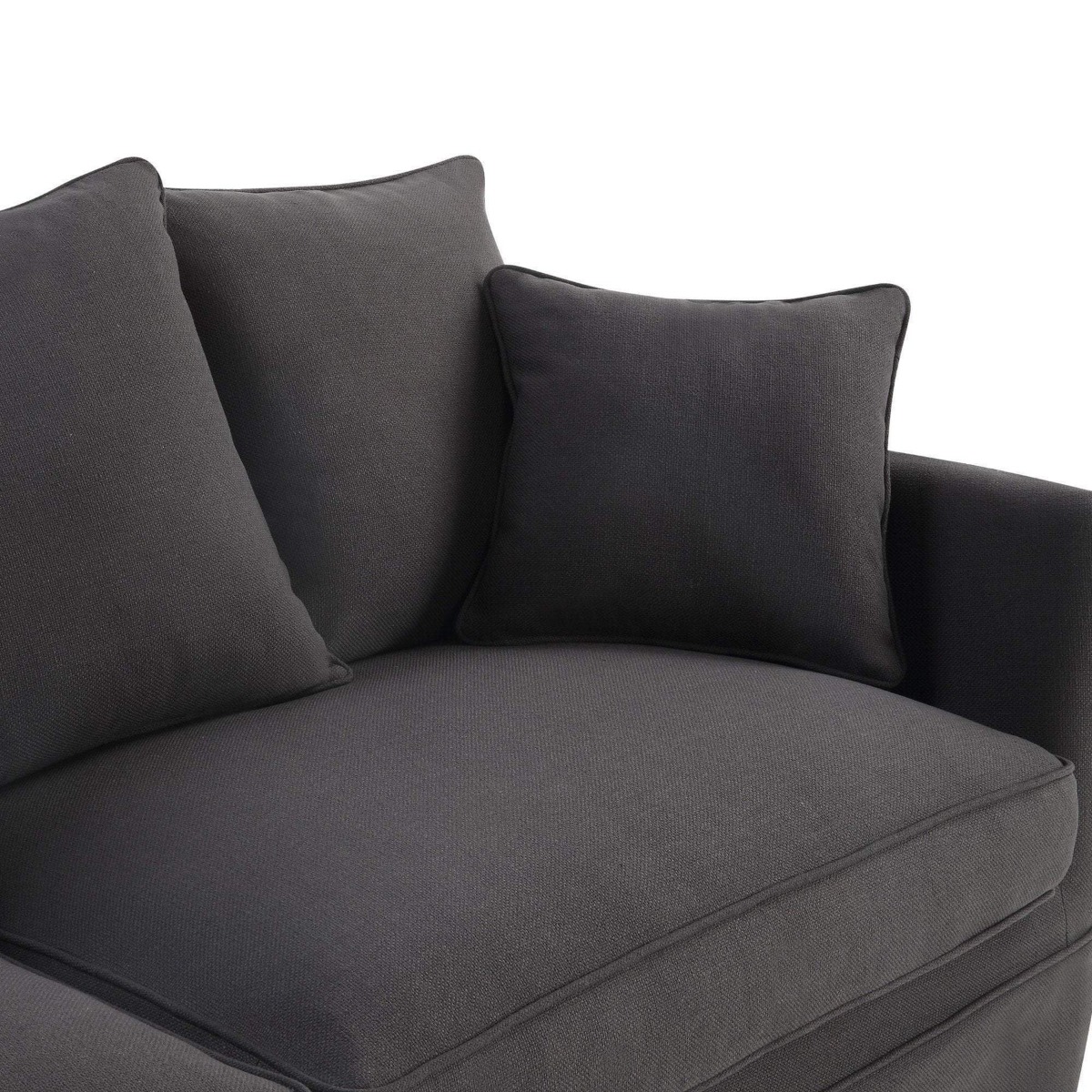 Noosa Hamptons 3 Seat Queen Sofa Bed Charcoal, W 221cm D 91cm H 80cm (RRP $4279) - Image 6