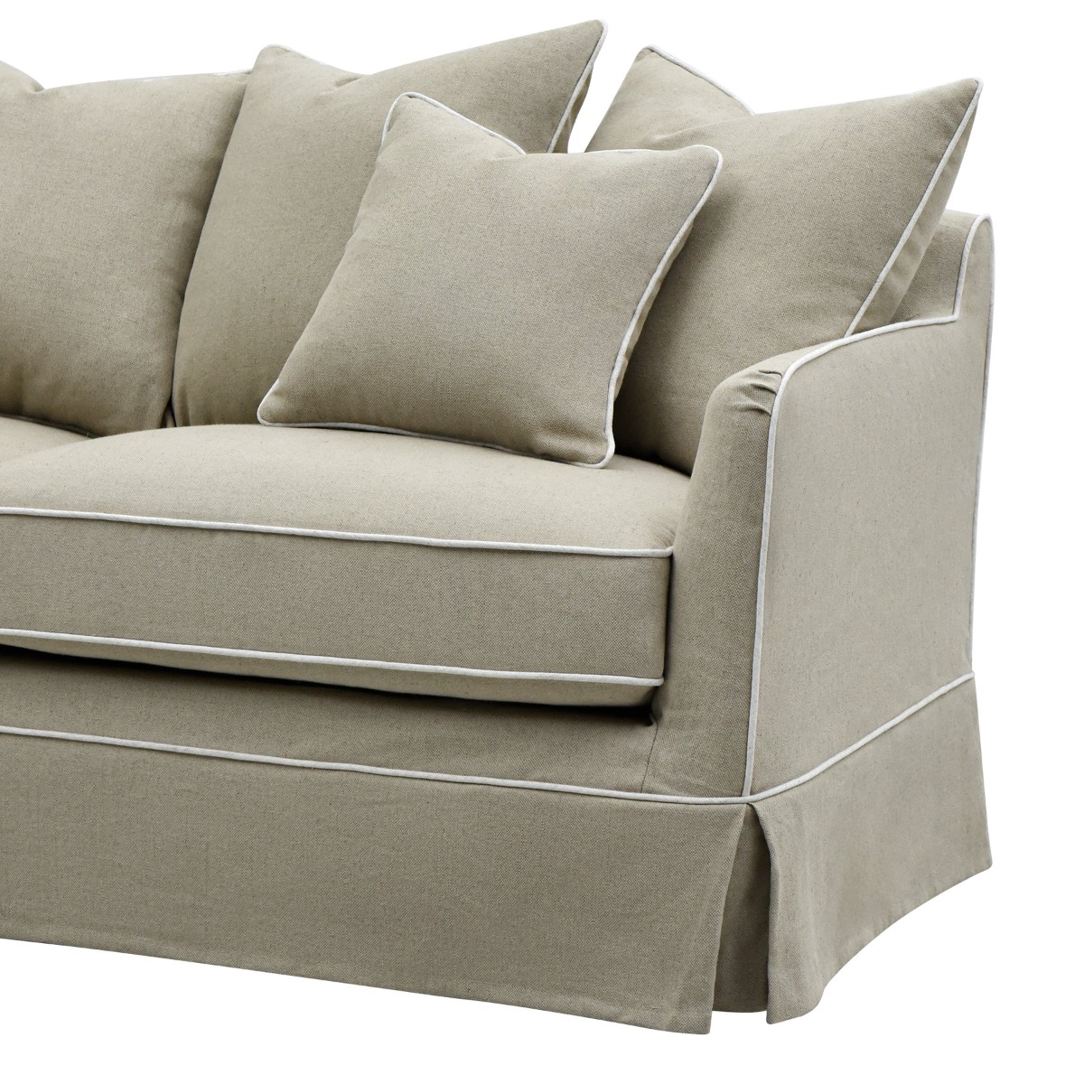 Noosa Hamptons 2.5 Seat Sofa Natural, W 195cm D 91cm H 80cm (RRP $2699) - Image 4