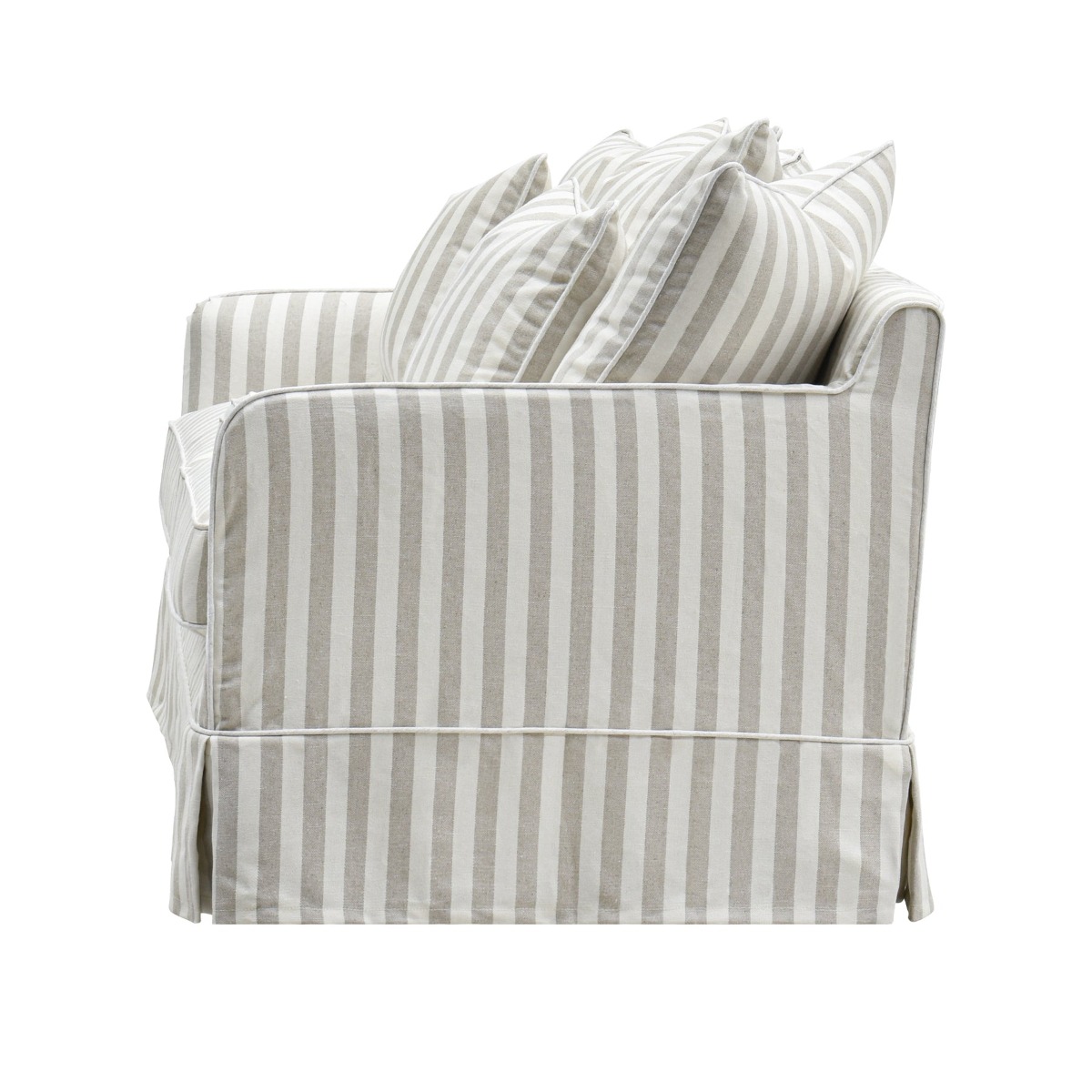 Noosa Hamptons 2.5 Seat Sofa Natural Stripe, W 195cm D 91cm H 80cm (RRP $2699) - Image 3