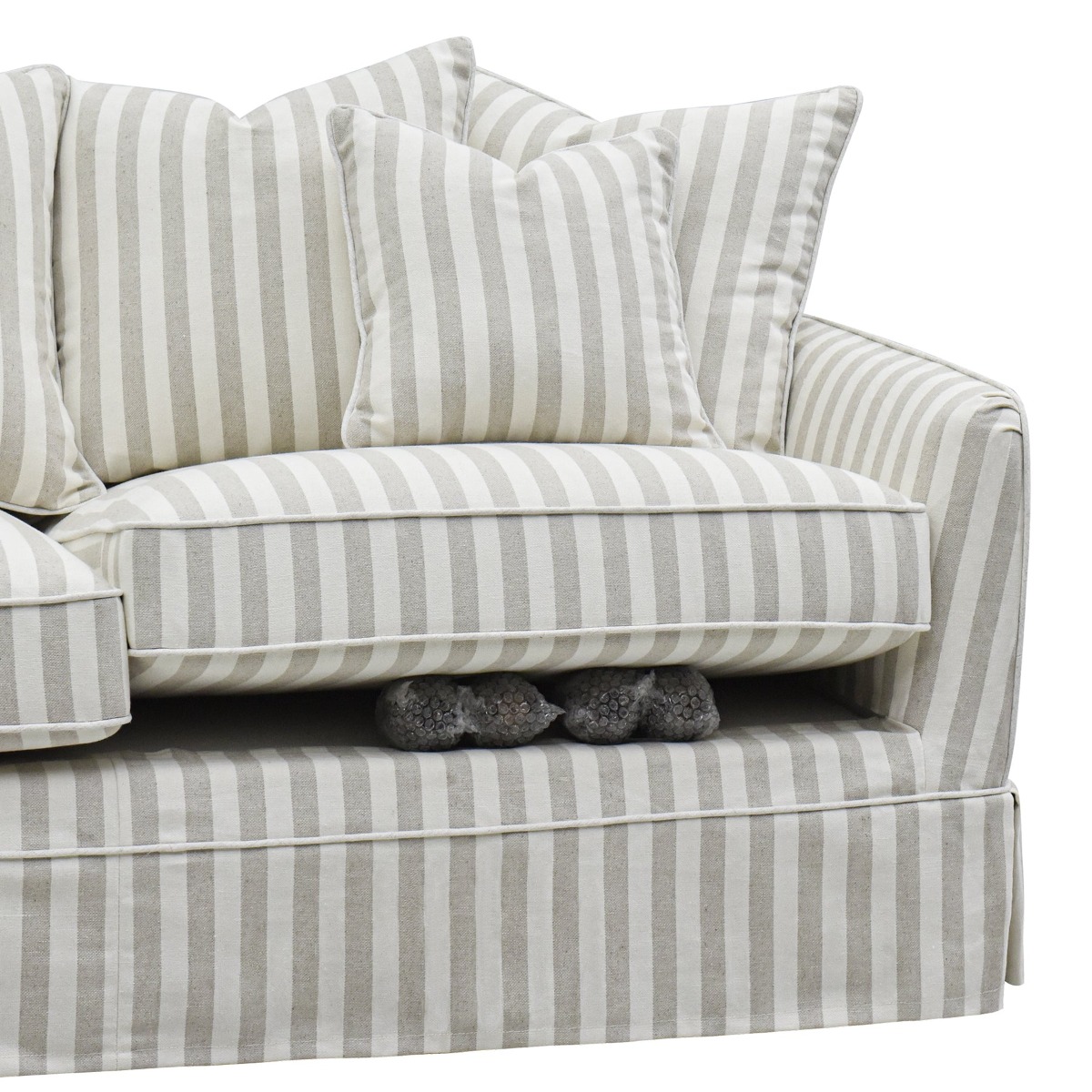 Noosa Hamptons 2.5 Seat Sofa Natural Stripe, W 195cm D 91cm H 80cm (RRP $2699) - Image 8