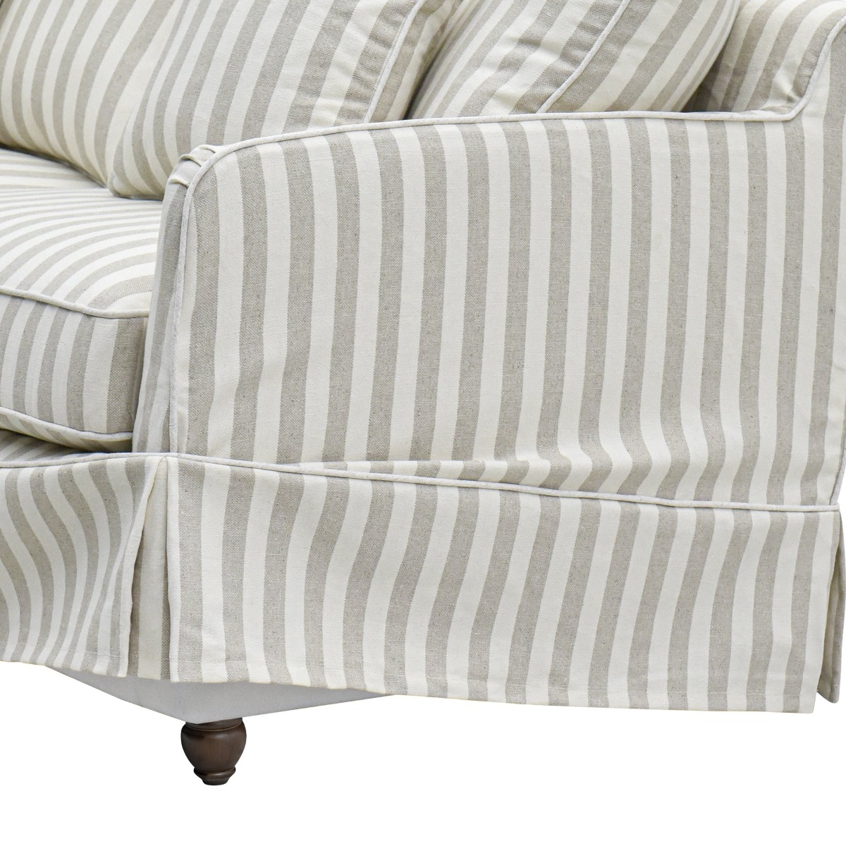 Noosa Hamptons 2.5 Seat Sofa Natural Stripe, W 195cm D 91cm H 80cm (RRP $2699) - Image 9