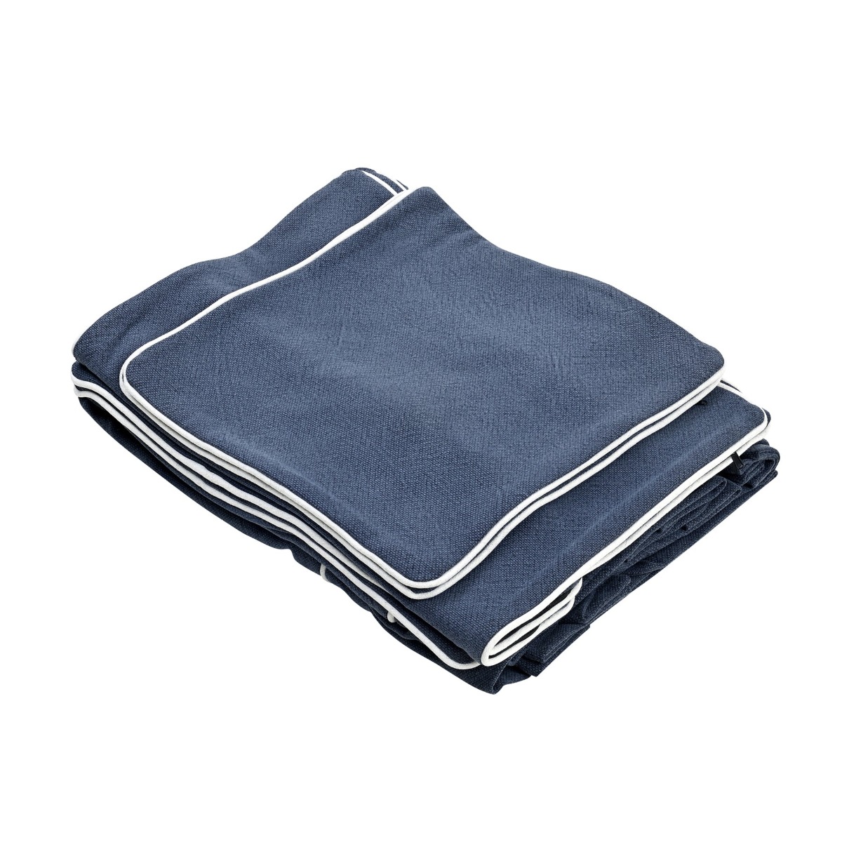 Noosa Hamptons 2.5 Seat Sofa Bed Navy with White Piping, L 190 D 91 H 80cm (RRP $3849) - Image 2