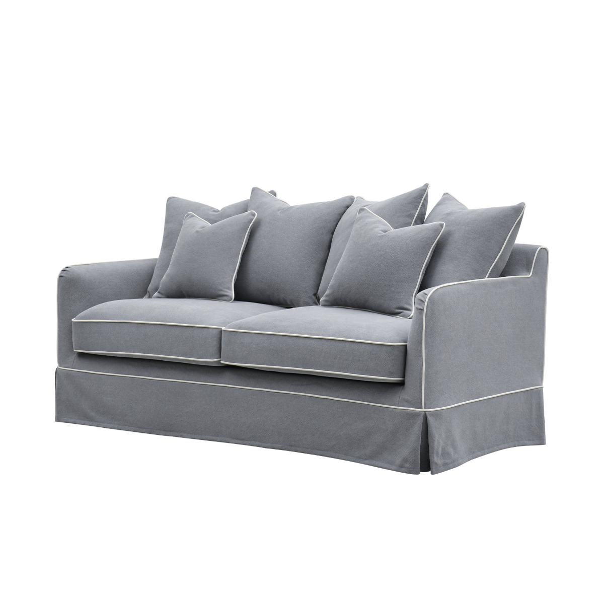 Noosa Hamptons 2.5 Seat Sofa Grey, W 195cm D 91cm H 80cm (RRP $2699) - Image 2