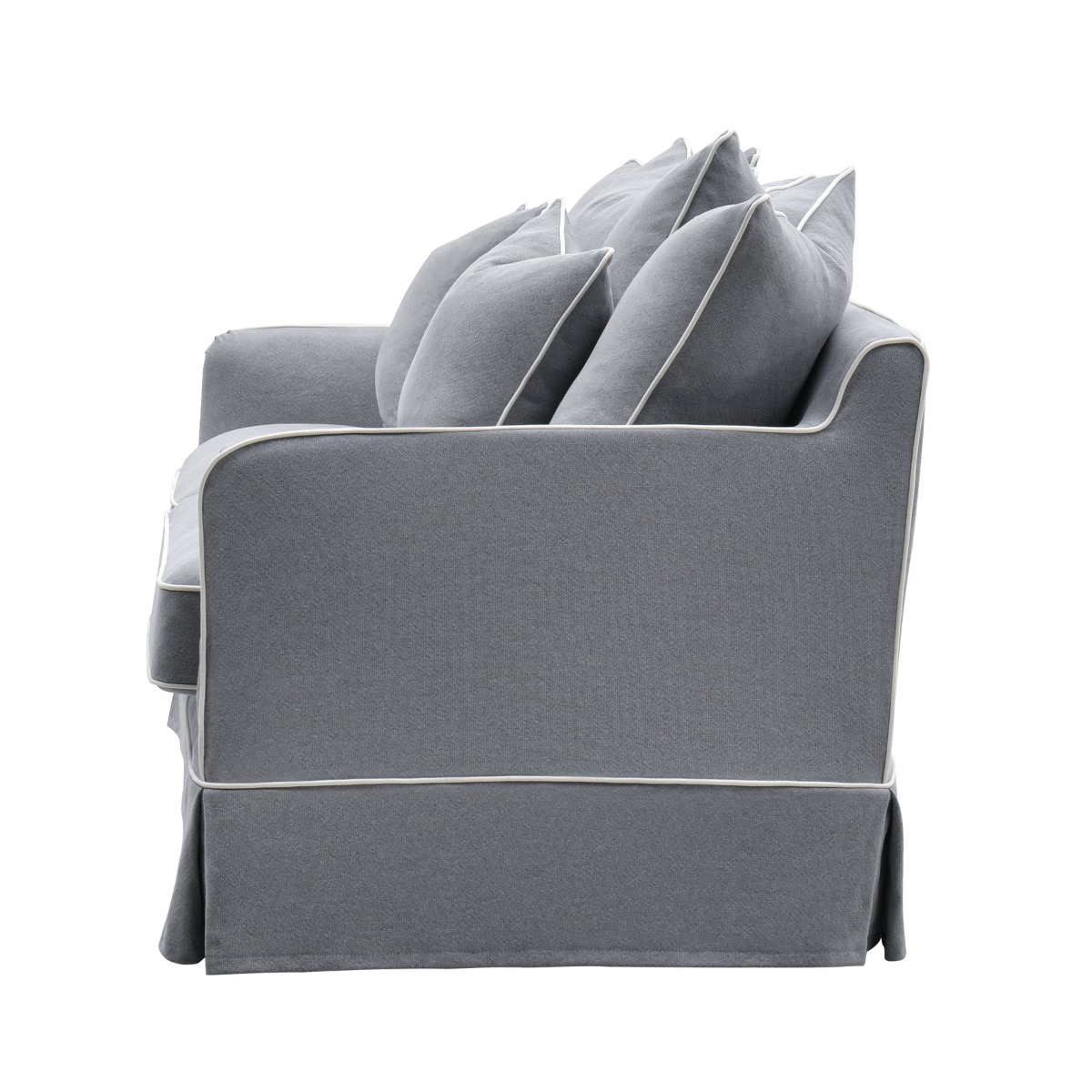 Noosa Hamptons 2.5 Seat Sofa Grey, W 195cm D 91cm H 80cm (RRP $2699) - Image 3