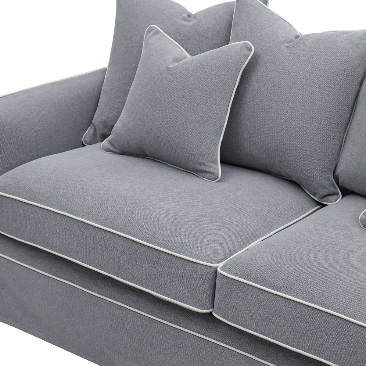 Noosa Hamptons 2.5 Seat Sofa Grey, W 195cm D 91cm H 80cm (RRP $2699) - Image 5