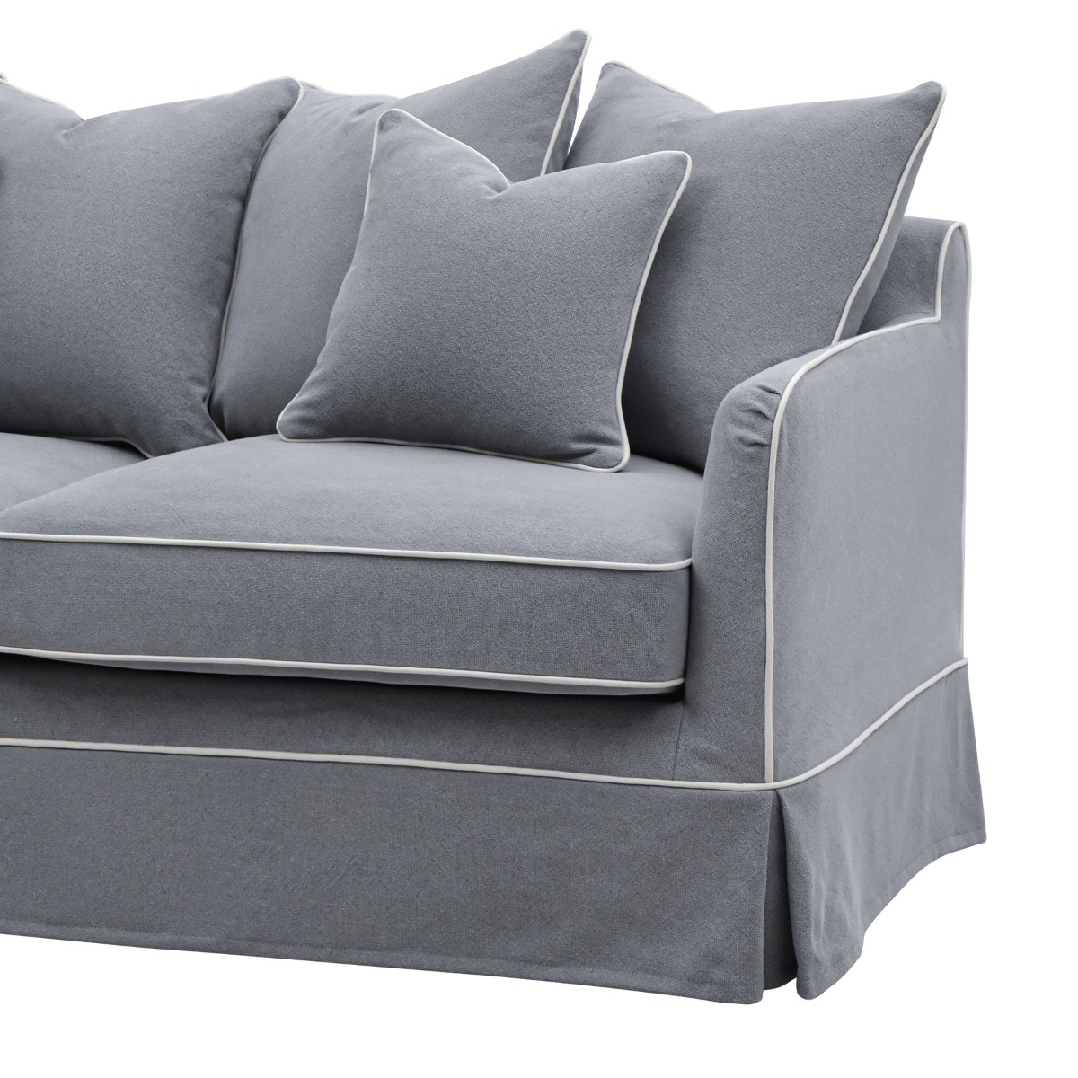 Noosa Hamptons 2.5 Seat Sofa Grey, W 195cm D 91cm H 80cm (RRP $2699) - Image 6