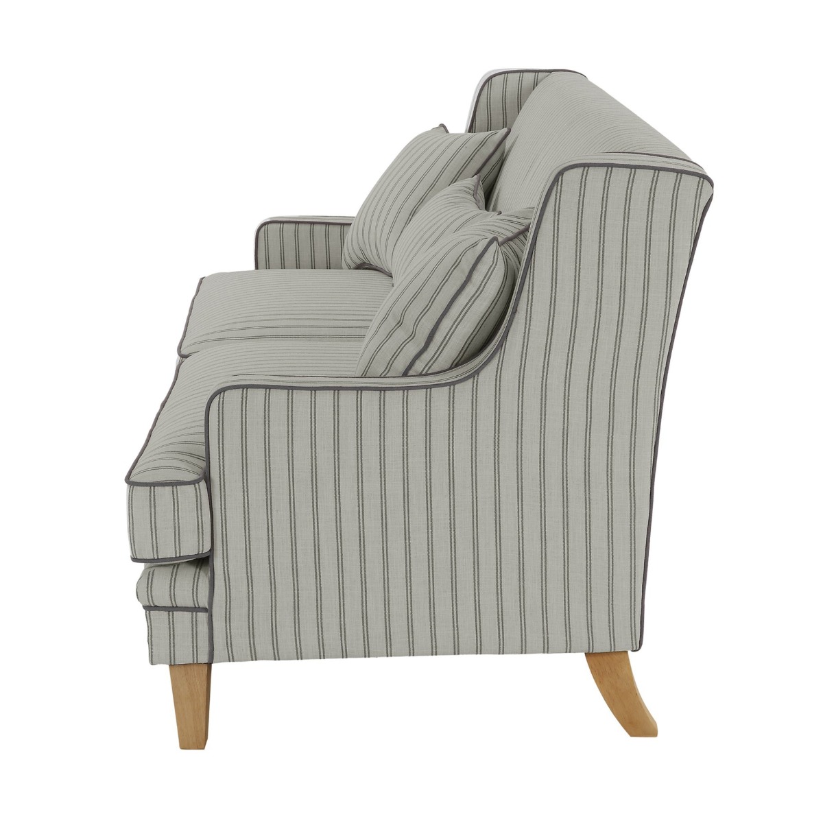 Bondi Hamptons 3 Seat Sofa Blue/White Pin Stripe, W 215cm D 95cm H 94cm (RRP $2499) - Image 8