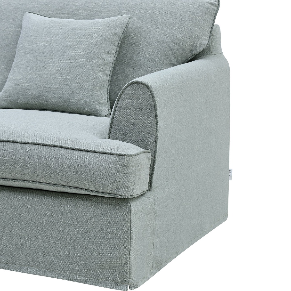 Slip Cover Only - Byron Hamptons Armchair Sage, W 99cm D 96cm H 78cm (RRP $699) - Image 4