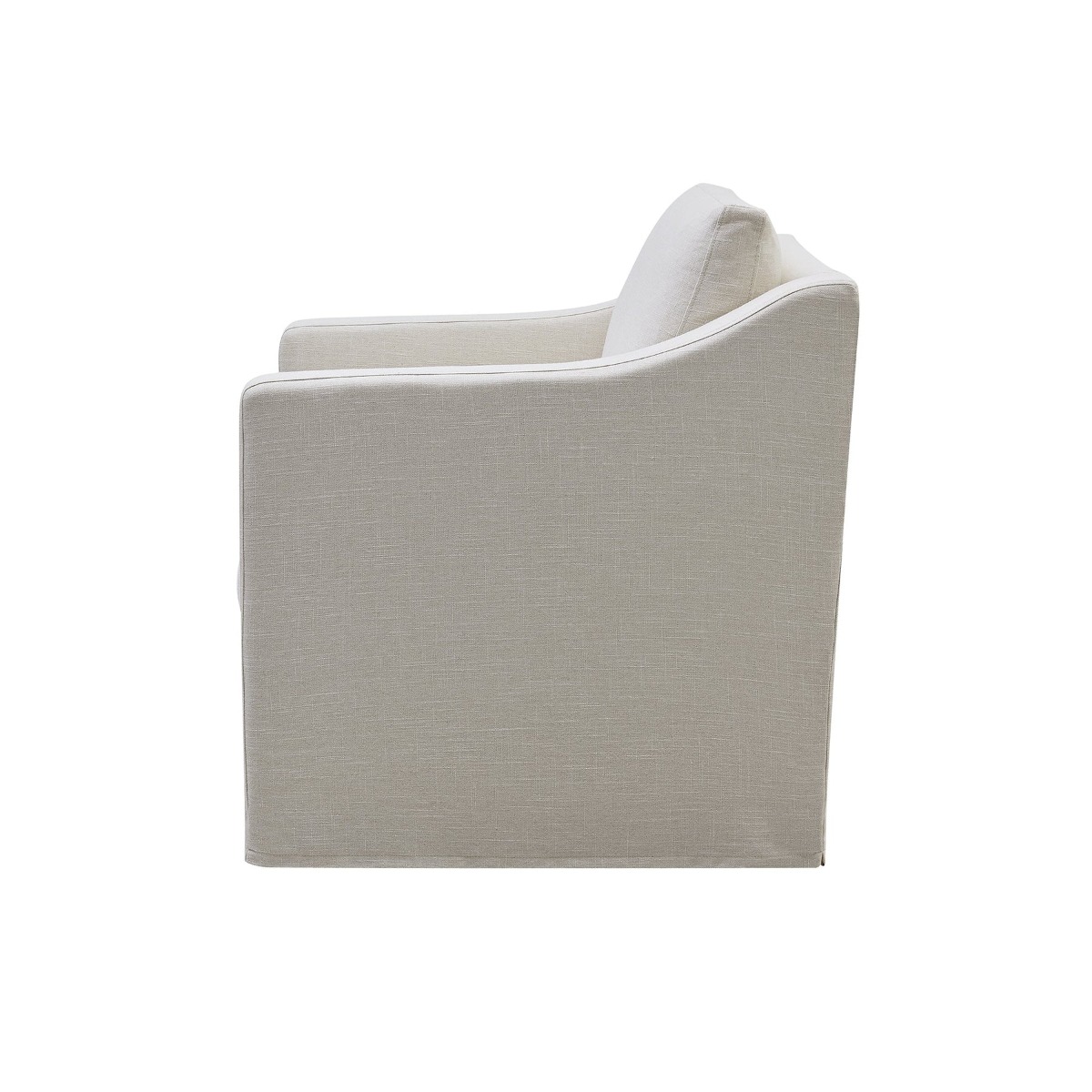 Slip Cover Only - Clovelly Hamptons Armchair Ivory, L 94cm W 101cm H 72cm (RRP $599) - Image 8