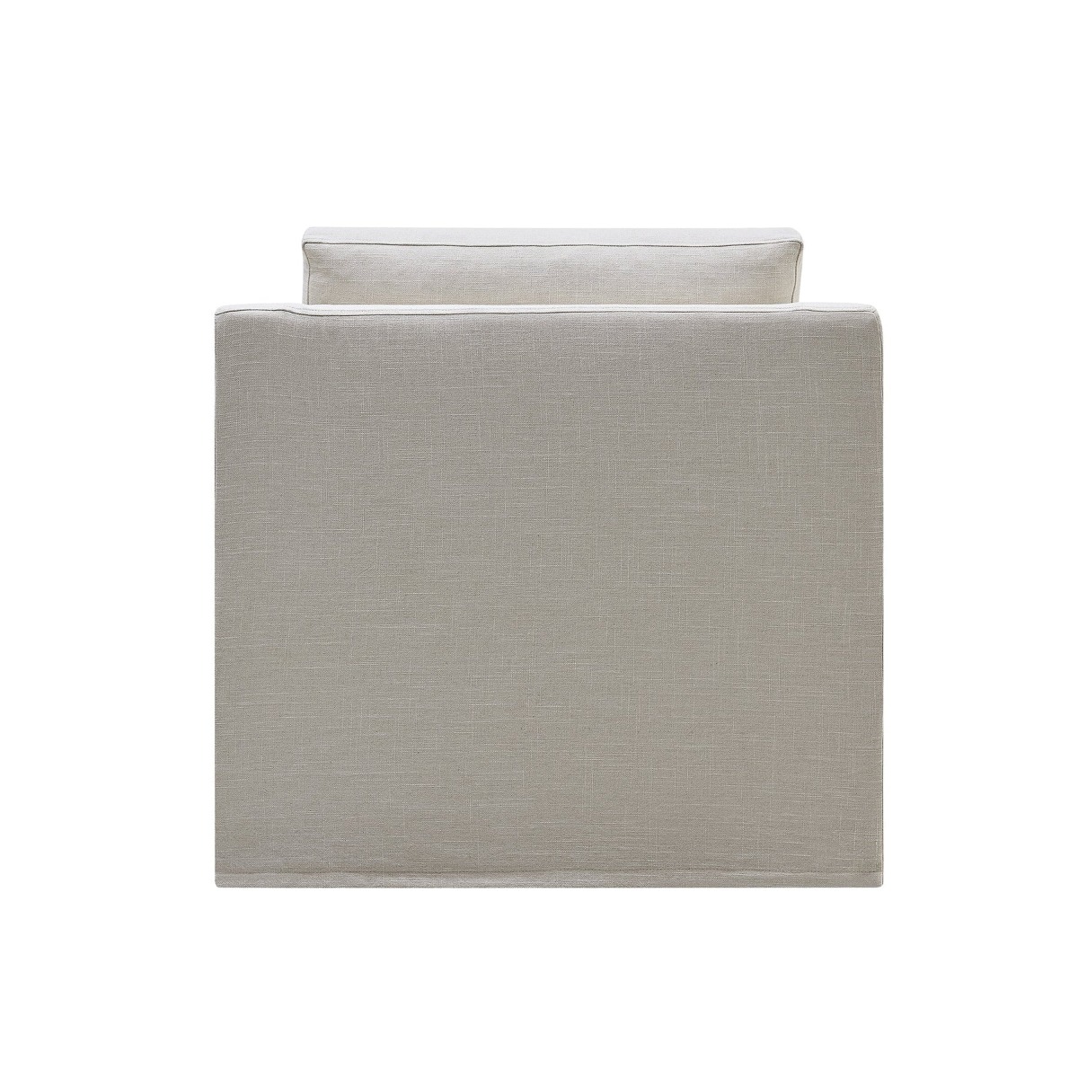 Slip Cover Only - Clovelly Hamptons Armchair Ivory, L 94cm W 101cm H 72cm (RRP $599) - Image 9