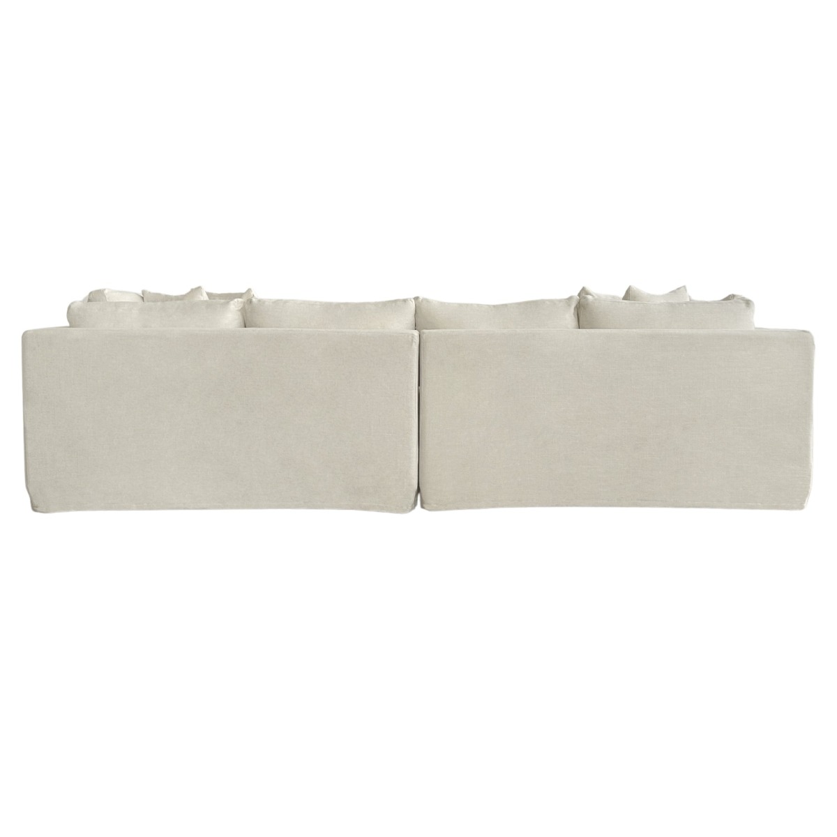Marbella 4 Seat Slip Cover Sofa Ivory, W 300 D 100 H 85cm (RRP $3859) - Image 5