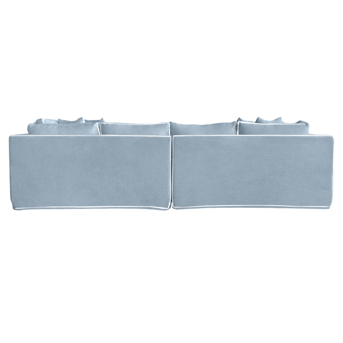 Marbella 4 Seat Sofa Beach W/White piping, W 300 D 100 H 85cm (RRP $3859) - Image 3