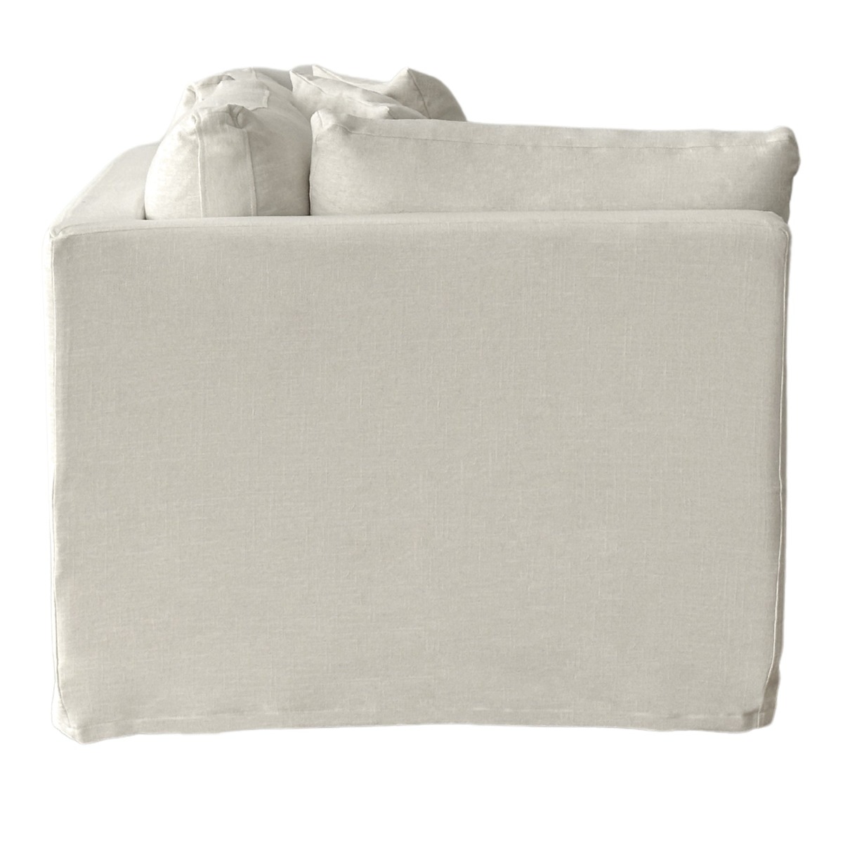 Slip Cover - Marbella Modular Sofa A Ivory, W 150 D 100 H 85cm (RRP $799) - Image 8