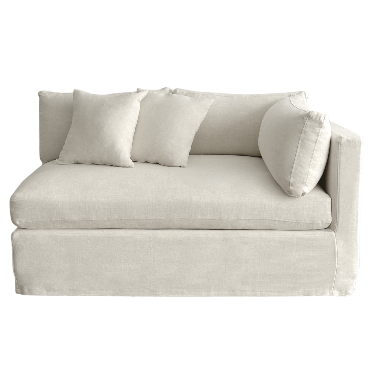 Slip Cover - Marbella Modular Sofa B Ivory, W 150 D 100 H 85cm (RRP $799) - Image 13